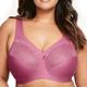 Glamorise Damen MagicLift Natürlicher Stütz-BH Ohne Bügel #1010 Full Coverage Bra, Rot-violett, 85E EU