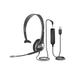 Cyber Acoustics Mono 3.5mm And USB Controller Headset AC-104USB