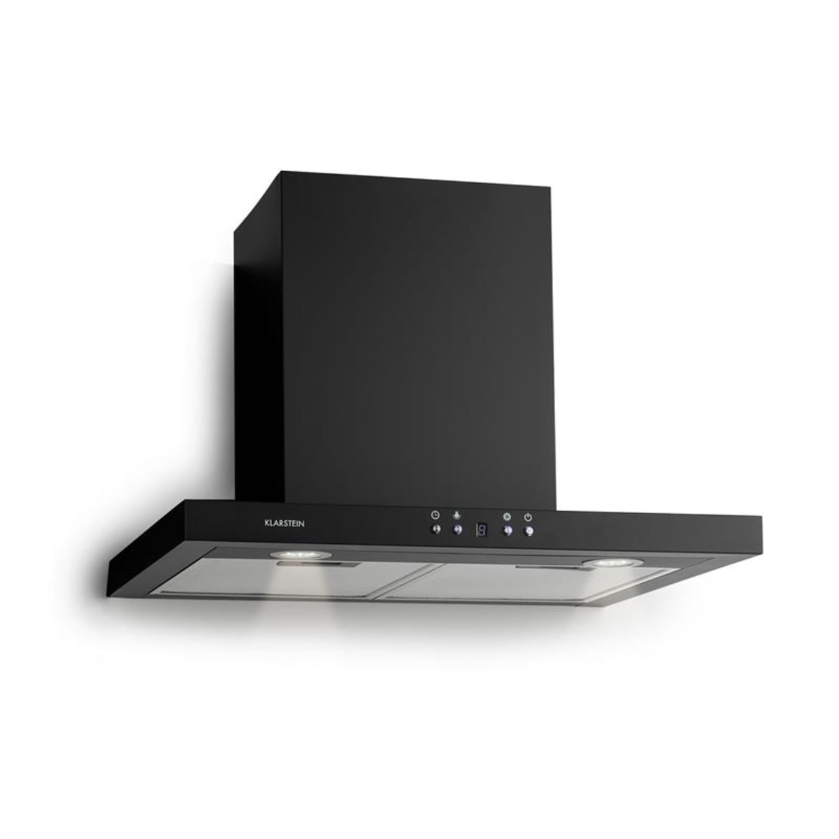 Klarstein Limelight Dunstabzugshaube 60cm Wandhaube 600m³/h schwarz Schwarz Image