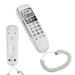 Ymiko Caller ID Telephone KX-T888CID English White LCD Dispaly Telephone Mini Wall Landline With Dual Caller ID System Landline Phone