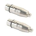 2Pcs XLR to RCA Adapter RCA Female to XLR Female Adapter Plug Adapter