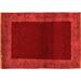 Red 120 x 84 x 0.35 in Area Rug - Foundry Select Chloe-Mai Machine Woven Wool/Area Rug in Polyester/Wool | 120 H x 84 W x 0.35 D in | Wayfair