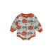 Halloween Baby Girl Boy Sweatshirt Romper Oversized Pumpkin Onesie Jumpsuit Newborn Infant Halloween Clothes