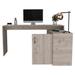 Ebern Designs Monchel L-Shape Desk Wood in Gray | 30.1 H x 59.64 W x 45.8 D in | Wayfair 541081263F56481FBF112E81808FB590