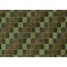 Brown/Green 84 x 60 x 0.35 in Area Rug - Latitude Run® Checkered Machine Woven Wool/Area Rug in Green/Brown /Wool | 84 H x 60 W x 0.35 D in | Wayfair