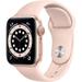 Restored Apple Watch Series 6 44MM Rose Gold - Aluminum Case - Pink Sand Sport Band (Refurbished)