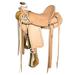 65BH 15 In Western Horse Wade Saddle American Leather Ranch Roping Tan Hilason
