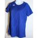 Adidas Tops | Adidas Quickset Jersey Womens Larve Navy Textured Short Sleeve New Sz L | Color: Blue | Size: L
