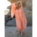 Free People Dresses | Free People Rahi Seabright Elena Kaftan | Color: Red/Tan | Size: Os