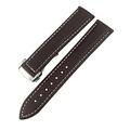 Genuine Leather Watchband Fit for Omega Seamaster AT150 Diver 300 De Ville Cowhide Alligator Watch Strap 20mm 22mm 18mm 19mm 21mm (Brown,18mm)