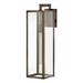 1 Light Large Outdoor Wall Lantern in Transitional Style 7 inches Wide By 25 inches High-Burnished Bronze Finish-Led Lamping Type Bailey Street Home