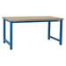 BenchPro 30 x 60 in. Kennedy Workbenches with Solid 1.75 in. Thick Maple Butcher Block Top Light Blue