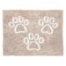 ArkwrightLLC Perro & Gato Soft Chenille Pet Placemat Plastic (affordable option) in White/Black | 35 H x 26 W x 1 D in | Wayfair 086553162136