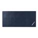 Dacasso Bonded Leather Desk Pad Metal in Blue | 32 H x 15 W x 0.08 D in | Wayfair P5049