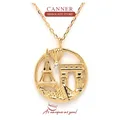 CANNER-Collier en argent regardé 925 pour femme tour Eiffel Paris pendentif cercle bijoux fins