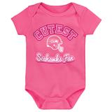 Girls Newborn & Infant Pink Seattle Seahawks Cutest Fan Bodysuit