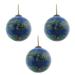 La Pastiche Water Lilies Glass Ornament Collection (Set of 3) with, 3.5" x 3.5" - 3.5" x 3.5"