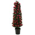 Künstlicher Weihnachtsbaum MYFLAIR MÖBEL & ACCESSOIRES "Weihnachtsdeko, künstlicher Christbaum, Tannenbaum" Weihnachtsbäume Gr. Höhe: 60 cm bis, rot (grün) Künstliche Weihnachtsbäume