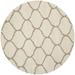 SAFAVIEH Hudson Arline Geometric Shag Area Rug Ivory/Beige 7 x 7 Round