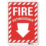 Lyle Fire Extinguisher Sign 14x10in Aluminum U1-1010-NA_10x14