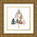 Isabelle Z 20x20 Gold Ornate Wood Framed with Double Matting Museum Art Print Titled - Pine Trees II