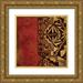 Zarris Chariklia 20x20 Gold Ornate Wood Framed with Double Matting Museum Art Print Titled - Native Tradition I