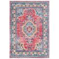 SAFAVIEH Madison Dixie Oriental Area Rug Orange/Light Blue 3 x 5