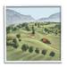 Stupell Industries Scenic Countryside Sloped Hills Distant Rural Cottages Painting White Framed Art Print Wall Art Design by Ziwei Li