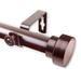 Rod Desyne Bonnet 1 Curtain Rod - Mahogany