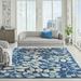 Nourison Tranquil Nature Navy 8 10 x 11 10 Area Rug (9x12)