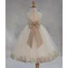 Ekidsbridal Satin Ivory Champagne Tulle Petal Christmas Junior Bridesmaid Recital Easter Holiday Wedding Pageant Communion Princess Birthday Girl Clothing Baptism 302T size 2 Flower Girl Dress