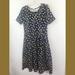 Lularoe Dresses | Lularoe Amelia Berries And Vine Print Ss Dress Xl | Color: Blue/Yellow | Size: Xl