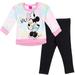 Disney Minnie Mouse Toddler Girls Fleece Sweatshirt and Leggings Outfit Set Infant to Big Kid