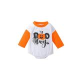 Halloween Baby Girl Boy Sweatshirt Romper Loose Fit Pumpkin Onesie Jumpsuit Newborn Infant Halloween Clothes
