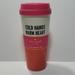 Kate Spade Kitchen | Kate Spade Cold Hands Warm Heart 16oz Thermal Mug | Color: Pink/Red | Size: 16oz