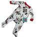 Disney Pajamas | Disney Christmas Pajamas Sz 3/6 Month Sleeper Romper Mickey Minnie Mouse Holiday | Color: Black/Green/Red/White/Yellow | Size: 3-6mb
