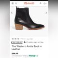 Madewell Shoes | Black Western Boots | Color: Black | Size: 9.5