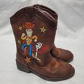 Disney Shoes | Disney Pixar Toy Story 4 Woody Forky Brown Zip Cowboy Boots Youth Sz 9 | Color: Brown | Size: 9