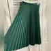 Zara Skirts | Breathtaking Green Shimmery Zara Micro Pleated Skirt Nwt | Color: Black/Green | Size: S