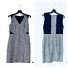 J. Crew Dresses | J.Crew Navy Blue Ivory Tweed Sheath Dress Sz 8 | Color: Blue | Size: 8