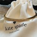 Kate Spade Jewelry | Kate Spade Gold Cubic Zirconia Cuff Bangle Bracelet Jewelry With Gift Bag | Color: Gold | Size: Os