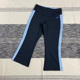 Adidas Pants & Jumpsuits | Adidas Yoga Cropped Pant Blue Womens Small Activewear Wide Leg Athletic | Color: Blue/Gray | Size: S
