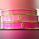 Victoria's Secret Accessories | Limited Edition Gold Metallic 3 Set Bracelet Victoria's Secret | Color: Pink | Size: Os