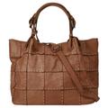 Shopper SAMANTHA LOOK Gr. B/H/T: 36 cm x 26 cm x 19 cm onesize, braun (cognac) Damen Taschen Handtaschen