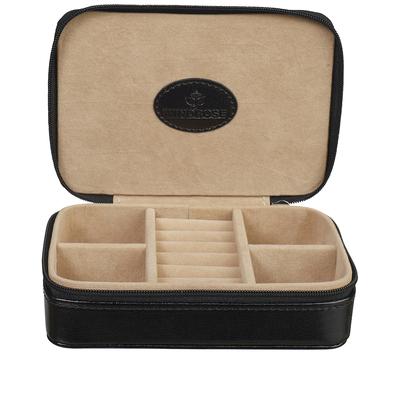 Windrose Schmuckkästchen merino Charmbox klein Schwarz Damen