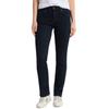Regular-fit-Jeans MUSTANG "Julia", Damen, Gr. 31, Länge 30, blau (rinse wash), Denim/Jeans, Obermaterial: 74% Baumwolle, 22% Polyester, 4% Elasthan, unifarben, casual, regular fit knöchellang, Jeans, im Five-Pocket Style