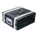 Seismic Audio Lightweight 4 Space Mid-Size ABS Rack Case - 4U PA DJ Medium Depth Rack Case - SALWR4M