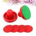 NUOLUX 8PCS 76MM Air Hockey Pushers Pucks Replacement for Game Tables Goalies Header Kit Air Hockey Equipment Accessories (Red)