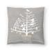 East Urban Home White Ornament Tree I By Pi Holiday Collection Polyester/Polyfill blend | 14 H x 14 W x 1.5 D in | Wayfair