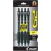 Pilot G2 Retractable Premium Gel Ink Roller Ball Pens Fine Point Black Ink 4 ea (Pack of 2)